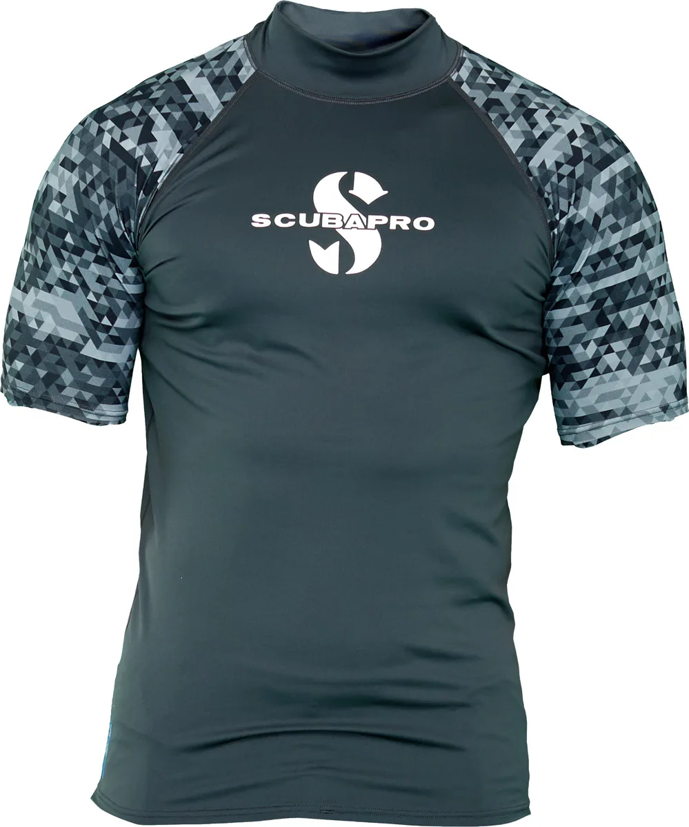 RASH GUARDS – moški – kratki rokav UPF UV zaščitna oblačila SCUBA.si